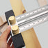 Ultra Precision Woodworking Marking T Rulers, Layout Work Scribe Line Ruler with Holes, Carpenter Measuring Tool (200mm)
