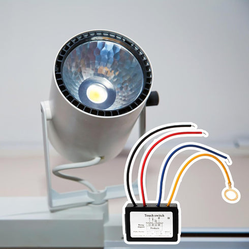 BQLZR DC LED Touch Dimmer Switch Sensor Lamp Accessories, 6-12V with Wiring Diagram for LED Light Sources
