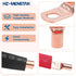 240Pcs Copper Wire Lugs with Heat Shrink Set, AWG 2 4 6 8 10 12 Ring Lug Connectors