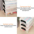 6 Pack BTSKY Extra Large Capacity Plastic Pencil Box Stackable Clear Pencil Case Crayon Box Office Art Supplies Storage