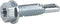Power Pro Premium Self-Drilling Metal Screws, Zinc Plated Steel, Hex Washer Head, Box of 75 Screws