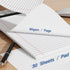 Legal Pads - 6 Pack of Note Pads, 6 x 9 Inch, 21lb Thick Paper, 30 Sheets, College Ruled, 29 Lines, Writing Pads for