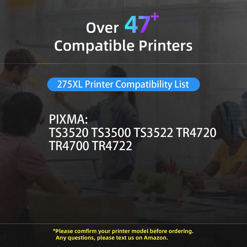 PG-275XL Black Ink Cartridge Replacement for Canon PIXMA TS3500 TS3520 (1 Black)