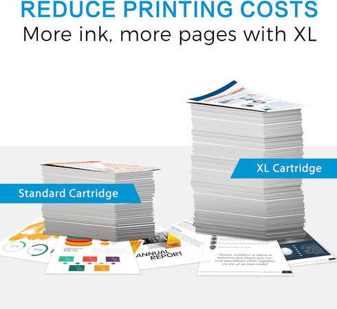 HP 67XL Printer Ink Cartridge High Yield Replacement (1 Black, 1 Color) for DeskJet 1255, 2755, Envy 6052