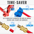 SUNGATOR Push to Connect Plumbing Fittings Mix, No Lead Brass 1/2 Inch Pushfit Female Adapter (4 PCS) and Male Adapter