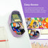 Standing Pencil Case, Large Capacity Zippered Pouch for School Supplies and Office Organization (Purple)