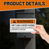 Lerheedi 100 2" 4" PCS WARNING Arc Flash and Shock Hazard Appropriate PPE Required Label - x High Performance Polyester