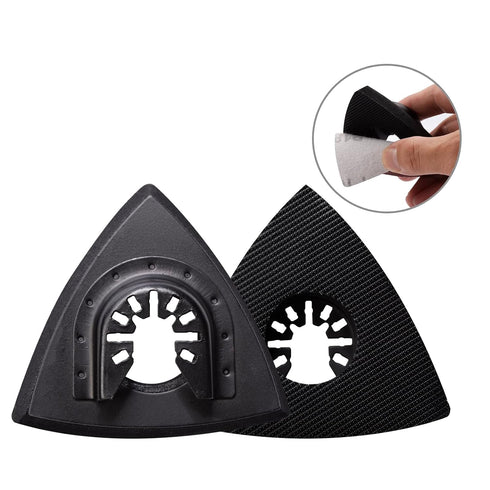 136Pcs Oscillating Tool Sanding Pad Kit, 6Pcs Triangle Sanding Pads and 130Pcs Multitool Sandpaper