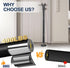 LAIDER HEROS 1.25Inch Door(1 Pack,Black) Door Security Bar, Diameter Heavy Duty Security Bar with Large Rubber Base