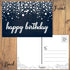 Stonehouse Collection 50 Happy Birthday Postcards, 5 Birthday Designs, 4" x 6" Bulk Postcards for Friends & Family