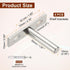 4 2 Inch uxcell PCS Blind Shelf Supports, Heavy Duty Floating Shelf Bracket Metal Hidden Brackets with Screw Wall Mount