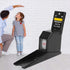 Height Measurement Tool, 2M Retractable Tape Ruler, Portable Stadiometer Wall Mounted, Black Growth Ruler