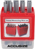 Accusize Industrial Tools Thread Measuring Wire Set, U.S. and Metric with Holders, Eg06-1002