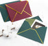 Quacc 30pcs A7 Christmas Envelopes 5 x 7 with Gold Border V Flap for Wedding Gift Cards, Birthday, Graduations