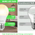 A19 Bulbs, 40 Bulbs, 2700K, 550 E26 Non-Dimmable, 5W Bulbs 6 Pack BUBO LED Light Watt Equivalent LED Soft White Lumens