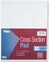 TOPS Cross-Section Pads, 8-1/2" x 11", Glue Top, Graph Rule, 50 Sheets (35101)
