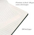 Hardcover Lined Journal with Thick 100 gsm College Ruled Paper, A5 size (8.3 x 5.4 inches), Daily Writing Notebook