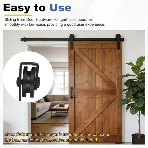 4Pcs (115x29mm, 2 uxcell Sliding Barn Door Hardware Hanger, Mini Sliding Door Hardware for TV Stands Wardrobe Small