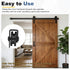 4Pcs (115x29mm, 2 uxcell Sliding Barn Door Hardware Hanger, Mini Sliding Door Hardware for TV Stands Wardrobe Small