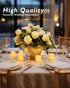 Homemory 12PCS Flickering Flameless Votive Candles, Battery Operated LED Tealight Candles for Wedding, Table (Battery