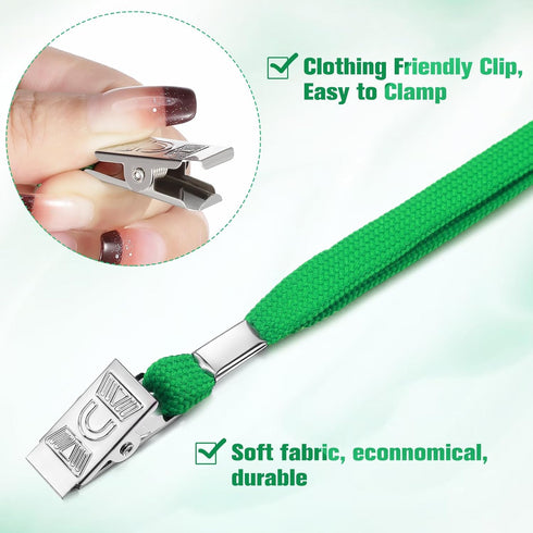 Marspark 100 Pcs Name Tag Lanyards with ID Holder, Waterproof for School Office