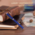 BEILUNER Luxury Rollerball Pen, 24K Gold Trim, Elegant Designs, Best Gift Set for Men & Women