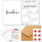Motiskyy 6 Set Teacher Appreciation Gifts Cards Teacher Gifts Bulk Rainbow Apple Thank