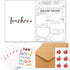 Motiskyy 6 Set Teacher Appreciation Gifts Cards Teacher Gifts Bulk Rainbow Apple Thank