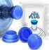 Jug Plug The Original 5 Gallon Water Jug Cap - Reusable No Spill Silicone Lid Fits 55mm Bottles - 3 Pack