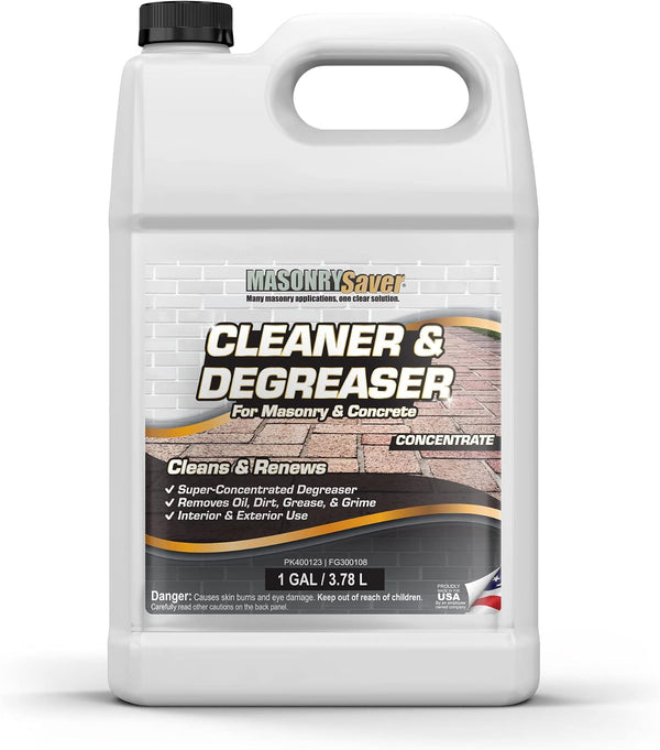 MasonrySaver Concentrated Cleaner & Degreaser - Biodegradable, Multipurpose, Stone Safe - 1