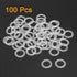 uxcell Nylon Flat Washers M14, 22mm OD, 14mm ID, 1.2mm Thickness, Sealing Gasket for Faucet Pipe Water Hose, Clear,