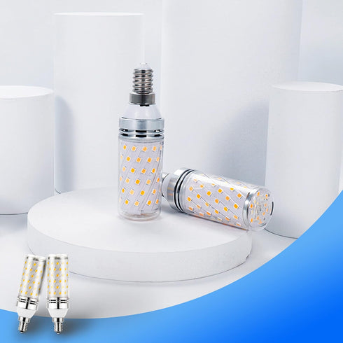E12 100W Bulbs, E12 12W Bulbs T6 C7 1200lm, 2700k E12 Bulbs, Non-Dimmable, 4Pack Heifymi Equivalent Led Candelabra Led
