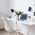 LD1097-BLK 17.5" Simple Designs Sleek & Flossy Adjustable FlexiClip Desk Lamp, for Office, Bedroom, Living Room, Black