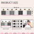 Whaline 80FT Black White Bulletin Border Sticker - 70 Sheet Pencil Border Trim for Classroom Decoration