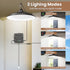2000LM 3 IP65 Solar Shed Light Indoor Outdoor, Daytime Available Pendant Light with Pull String, Dusk to Dawn, Lighting