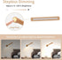 HBGFHG 360 1PCS) Rotatable Wooden Led Wall Lamp Magnetic USB Rechargeable Wall Sconces Battery Operated Led Night Light