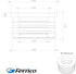 Fernco P22U-205 2-in. Service Weight Cast Iron Hub to 2-in. Sch. 40 PVC Compression Donut, 2-Pack