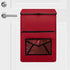 Indoor Mail Slot Catcher Bag, High Capacity Felt Mail Slot Cover, Red Mail Bag, Home Hardware Accessories