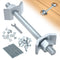 10 PCS Countertop Joint Connectors, Counter Top Fasteners Bolt, Butcher Block Fasteners Draw Bolts for Furniture