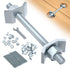 10 PCS Countertop Joint Connectors, Counter Top Fasteners Bolt, Butcher Block Fasteners Draw Bolts for Furniture