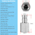 PD342 Series PD Steel Test Port and Diagnostic Equipment Quick Nipple, 1/8" Body Size, 1/4"-18 NPTF Thread Size, 1.63"