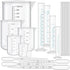 23Pcs Plastic Graduated Cylinders Beakers Set, 6 Clear Cylinders 25/50/100/250/500/1000ml, 4 Beakers 10/25/50/100ml