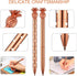 Outus Pineapple Pens, Metal Ballpoint Rose Gold Pens for Graduate Back to School Gifts, 1.0 mm (8 Pieces)