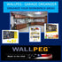 WallPeg Pegboard Bins, Garage Organization Parts Bin Kit, Larger Size Bins for Home, Office, Crafts