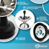 Neoera Magnetic Door Stop, Black - Strong Magnetic Door Catch, Premium Stainless Steel, Heavy Duty, 4 Pack