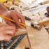 Beslands Aluminum 7-inch Rafter Square Carpenter Layout Tool, Alloy Triangle Ruler Protractor (Imperial)