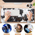 Gaming Mouse Pad XXL Large Desk, Cute Black Cowhide Extended Mousepad with Memory Foam Wrist Rest