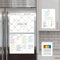 Clever Clean Non-Magnetic Calendar Set, Dry Erase Monthly Calendar, Weekly Planner, Blank Whiteboard for Fridge, Smooth
