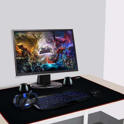 Gaming Mouse Pad XXXL/Extended Large Mat Pad 36"x16.5" GLTECK Mousepad with Non-Slip Rubber and Portable Bag