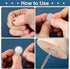 60 Pack Self-Adhesive Ceiling Hooks for Hanging, Damage-Free No-Drill Transparent Wall Hanger